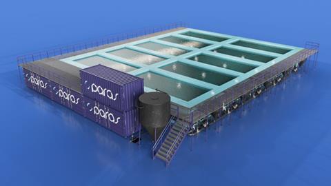 A rendition of Paras Aqua's Precision hybrid flow-through system