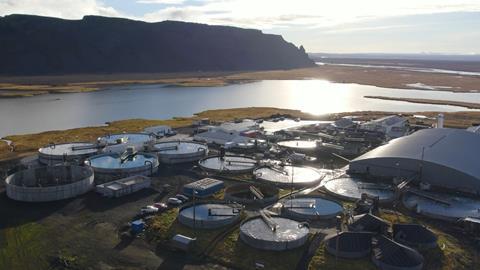 Samherji Fiskeldi land based facility on Iceland - Silfurstjarnan