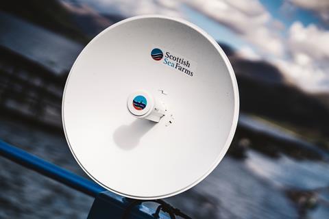 Scottish Sea Farms Wireless broadband antenna