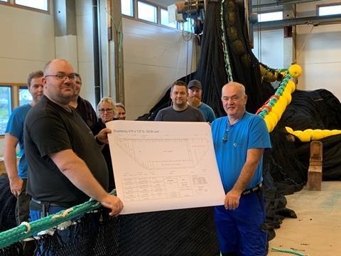 The Mørenot Austevoll team who made Slaaterøy’s record-breaking purse seine. Photo: Mørenot