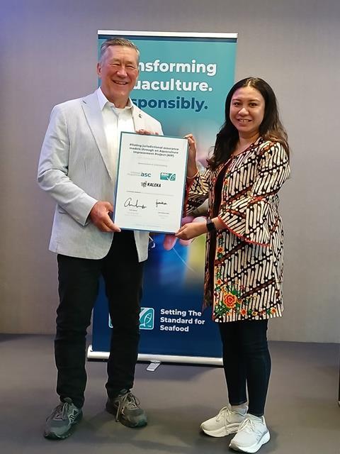 ASC CEO Chris Ninnes and MD of Kaleka, Venticia Hukom