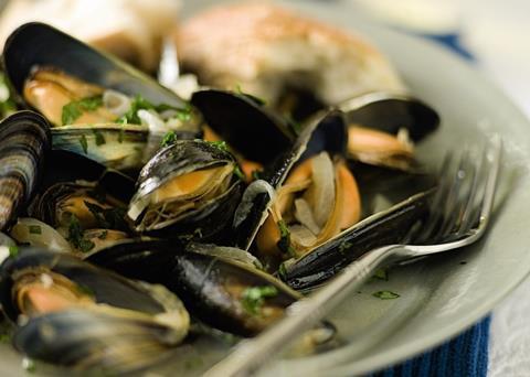 Supermarkets including Waitrose will see an increase in sales of mussels © Waitrose