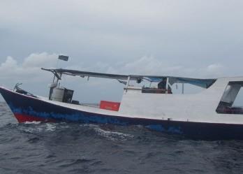 Port side shot of apprehended foreign fishing vessel “Berkah”