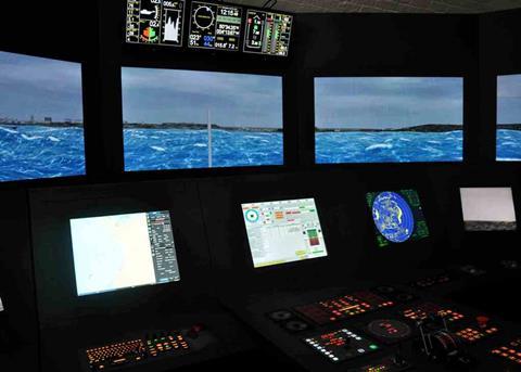 The new bridge and radar simulator