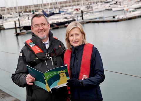 Yvonne Shields O'Connor, CEO of Irish Lights and Jim O’Toole, CEO of BIM Credit: BIM