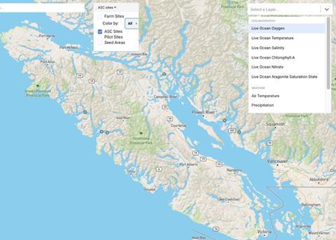 Scoot Science’s SeaState dashboard helps fish farmers understand ocean environments Photo: Scoot Science