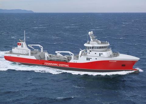 The Havyard 587 wellboat Photo: Havyard Group