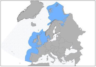 The regions covered by the ICES ecosystem overviews
