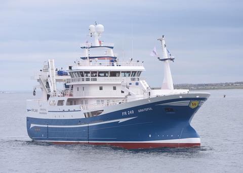 Pelagic newbuild Grateful delivered to Fraserburgh owners