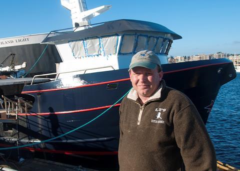 Josh Trosvig with the new longliner. Credit: Haig-Brown/Cummins