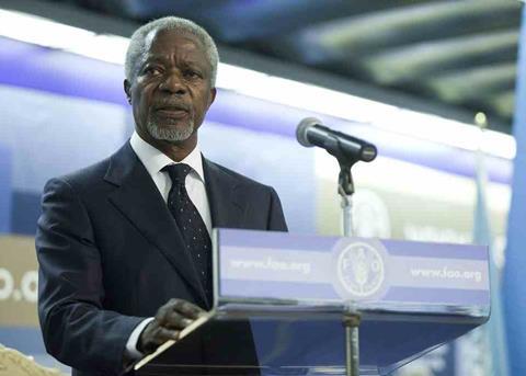 Kofi Annan. Credit: Giulio Napolitano