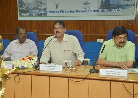 Marine experts in Kochi discuss the affects of climate change on the Indian Ocean Photo: CMFRI