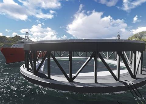NRS and Aker have developed a new offshore aquaculture farming concept
