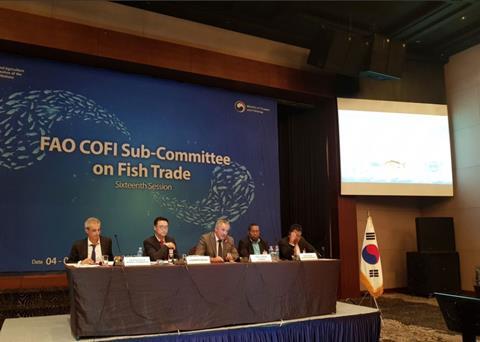 The sixteenth session of FAO’s COFI Sub-Committee on Fish Trade has a special focus on social sustainability Photo: ©FAO/CastroDeSouza
