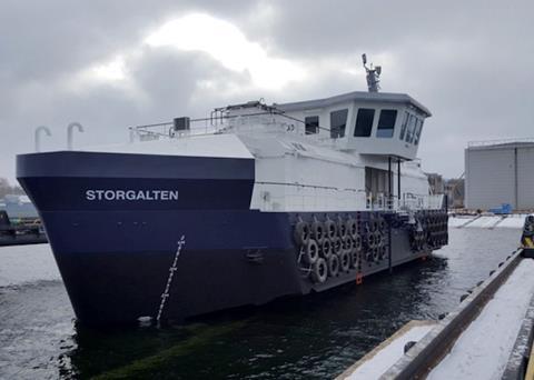 The AKVA AC 600 PVDB feed barge will join Bjørøya's fleet Photo: AKVA