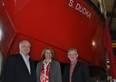 The 'CCGS S Dudka' was unveiled last week