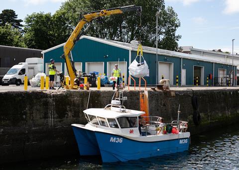 A marine crane is now operational at Milford Fish Docks Photo: Port of Milford Haven