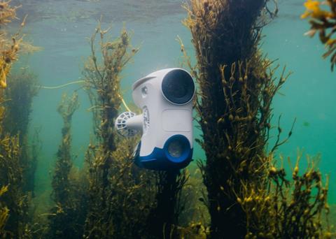 Drones used on fish farms are being deployed to help the Norwegian armed forces recover a wrecked frigate Photo: Blueye Robotics