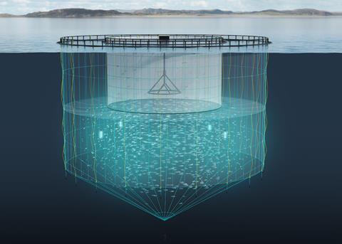 AKVA’s Tubenet reduces sea lice infestation in salmon Photo: AKVA Group