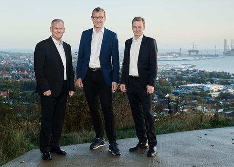 (l-r) Leif Carøe Andersen, Hugo Dissing and Kim Weidemann Photo: Carsoe/Intech