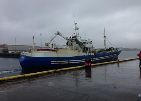 Víkingur AK leaves Akranes. Photo/HB Grandi: Garðar Svavarsson