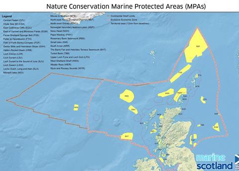 Scotland’s 30 new MPAs Photo: Marine Scotland