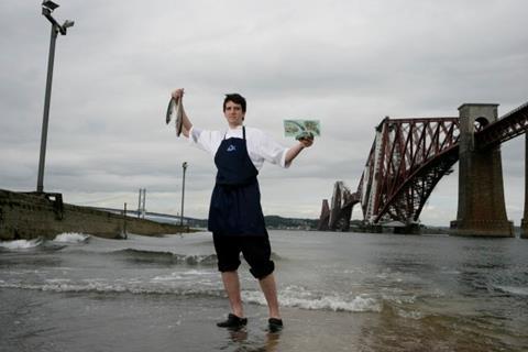Young Scottish Seafood Chef of the Year Nico Simeone.