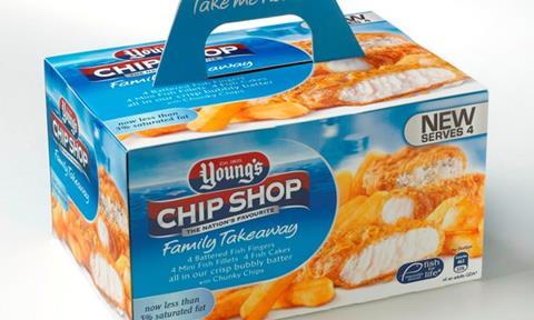Young’s new Chip Shop Family Takeaway product.