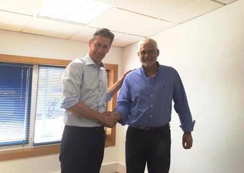 Scanmar Director, Ulf Lundvall, and Enaradio Director, José Antonio Cambeiro