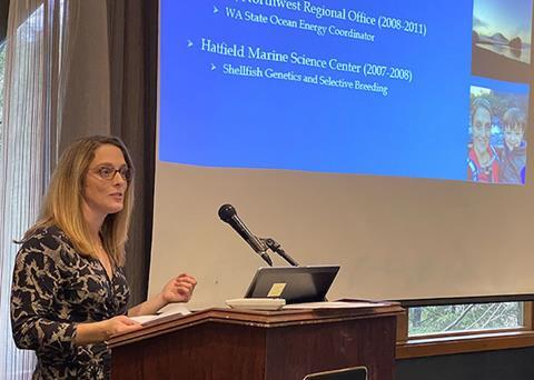 Alicia Bishop is NOAA Fisheries Alaska Region’s new aquaculture coordinator Photo: NOAA