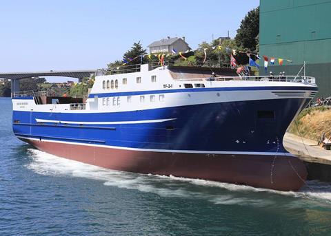 Magne Arvesen launched at Gondan. Photo: Gondan