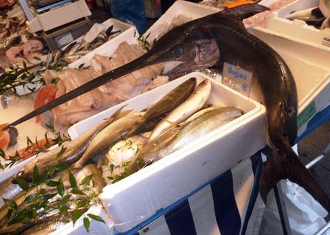 Xiphias gladius at market. Credit: Citron/CC-BY-SA-3.0 - Own work/Via Wikimedia Commons