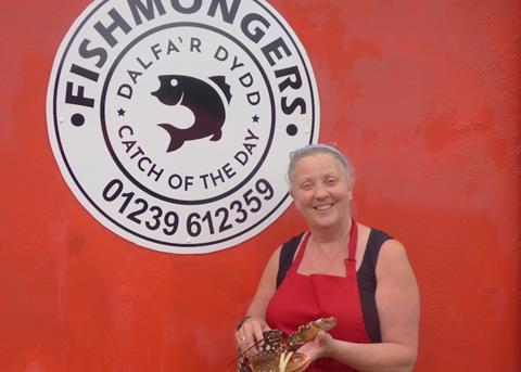 Jane Roche of Catch of the Day fishmongers Photo: Cywain