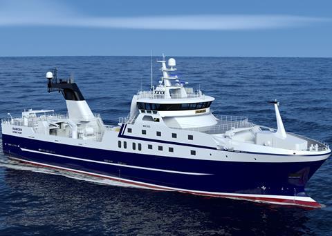 The new stern trawler will be of Rolls-Royce design type NVC 372