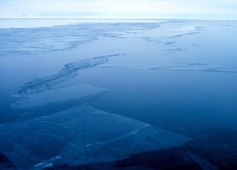 Sea ice in the Ross Sea, Antarctica. Credit: NOAA