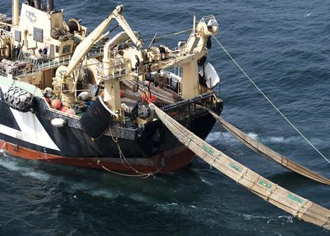 Greenpeace has named and shamed some of the “monster boats” which it says are responsible for the depletion of oceans around the world Photo: Pierre Gleizes/Greenpeace