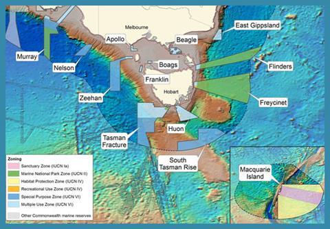 South East Marine Reserve network