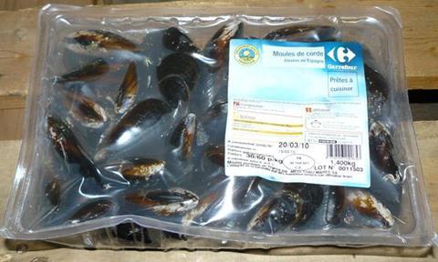 Product packed and ready for a major supermarket - the Ishida has brought a new precision to the pack weight.