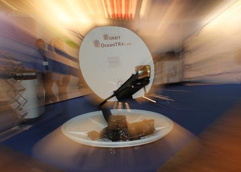 The ORBIT Ocean TRx™ 4 1.15 m antenna