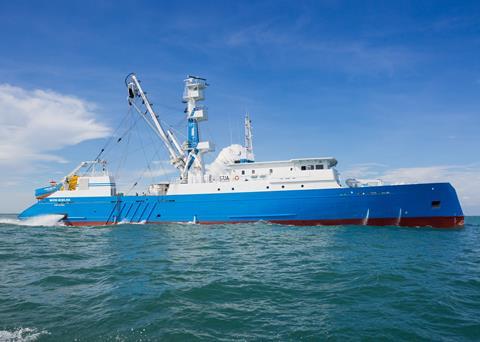 Built by Piriou in Vietnam, 'the Morn Seselwa' will operate in the Indian Ocean