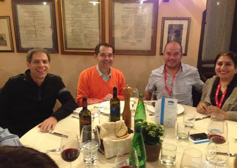 Offshore Mariculture Conference delegates enjoy conference networking dinner at the 19th century Historia Mass Restaurant, Caserta