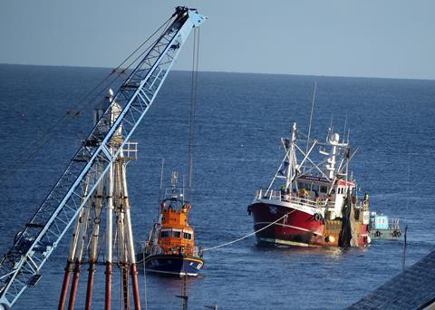 Georgia Dawn was towed back to Wick Harbour
