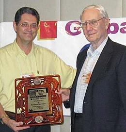 Long-time supporter Ken Morrison (right) received GAA’s first Lifetime Achievement Award in recognition of his many innovations