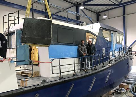 The boat is designed specifically to the company's requirements and to meet the challenges of operating under harsh and demanding conditions