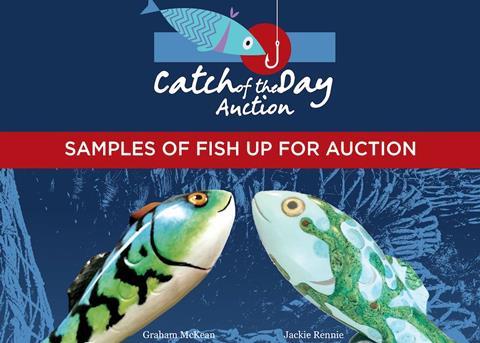 The Fishermen's Mission is raising funds for charity by auctioning ceramic fish painted by artists and celebrities Photo: The Fishermen's Mission