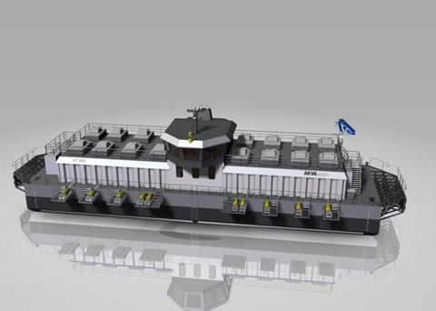 The world’s biggest fish feeding steel barge