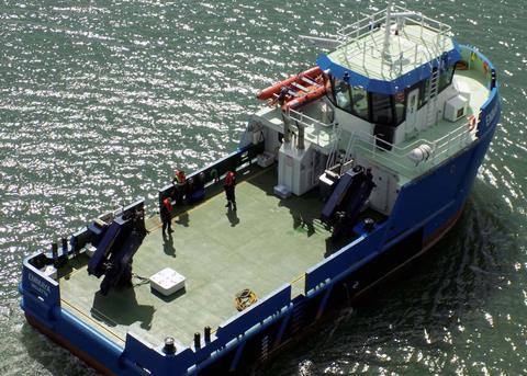 Aquaculture workboat for Maltese fish farm