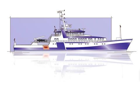 The ‘Ny Vestkysten’ is designed by Danish naval architects OSK-ShipTech Image: OSK-ShipTech