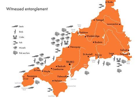 Map of witnessed entanglement