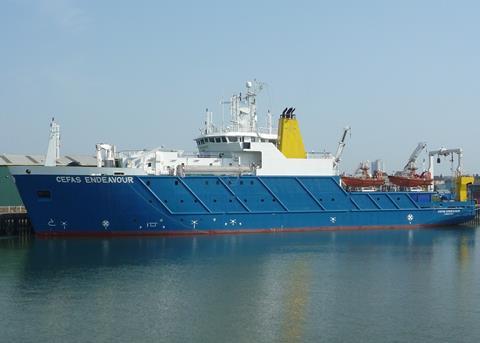 RV Endeavour will be under an 18 day charter to the Government of the Netherlands organisations Rijkswater (RWS) and the Institute for Marine Resources & Ecosystem Studies (IMARES) Photo: RHaworth/Wiki CC BY-SA 3.0